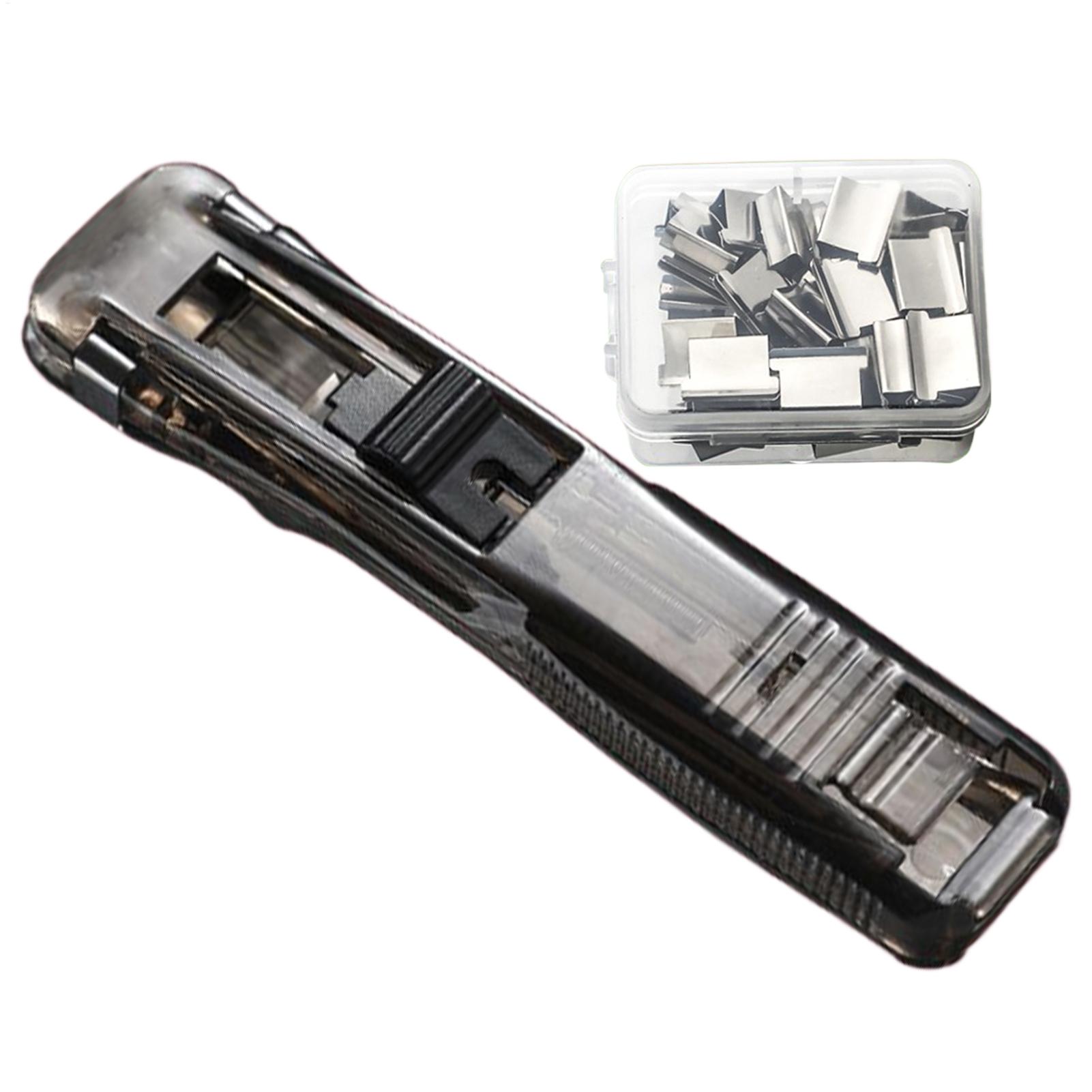Stapler Heavy Duty - Graffettatrice a clip riutilizzabile per documenti,