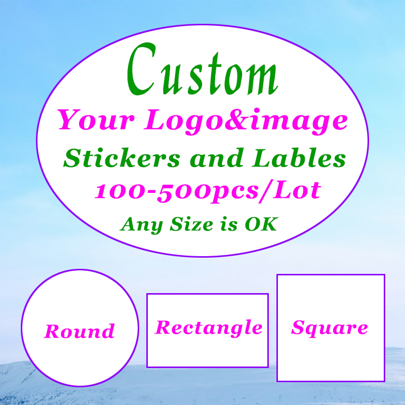 Label Maker - 500-100 pezzi adesivi personalizzati etichette logo