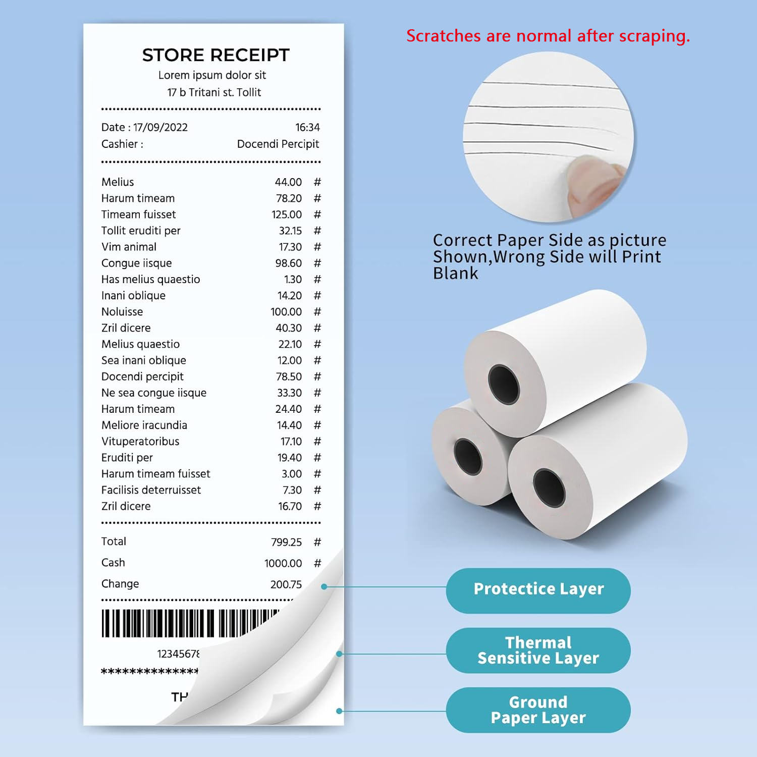 Carta termica per ricevute da  - Receipt Printer recensione e prezzo